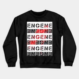 ENGENE Cool Word Art Aesthetic Design Crewneck Sweatshirt